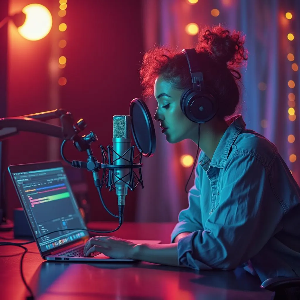 Studio nahrávání podcastu